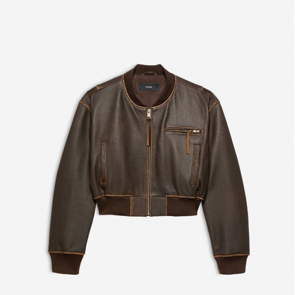 Arma ELETTRA | VINTAGE LEATHER JACKET Brown Medium